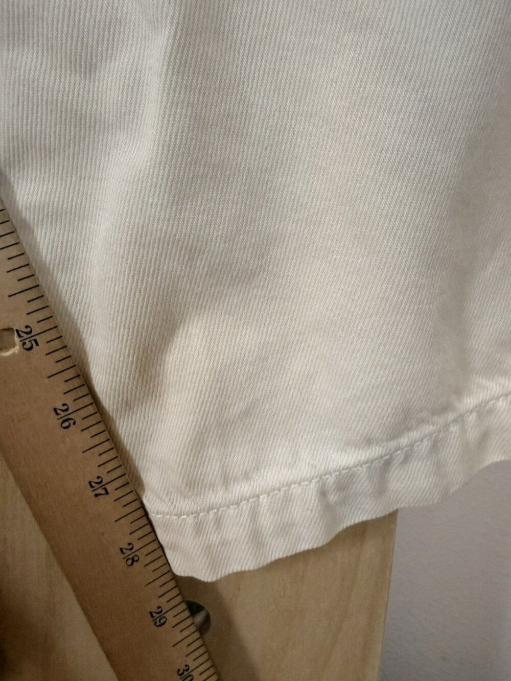 Rag & Bone Featherweight Cailyn Pants Womens Ecru Cream Denim Cargo Utility 27 - Picture 11 of 16